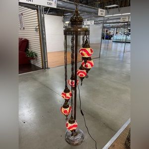 Handmade Turkish floor lamp 7 globes